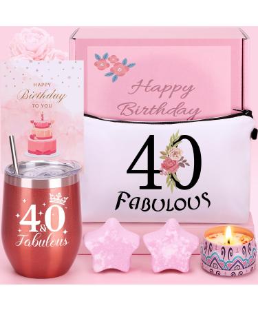 40th Birthday Pamper Gifts for Women 40th Unique Birthday Hampers For Her Birthday Present For women 40 Year Old Lady Birthday Gifts Birthday Basket Gifts For Mum Friend Sister Bestie Turning 40 C 40th Birthday 