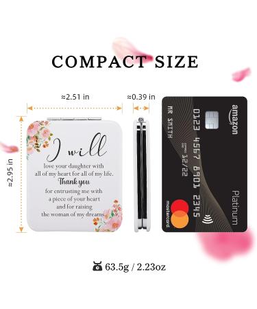 Mother of the Bride/Groom Gift: Mother in Law Pocket Mirror | Wedding Day Keepsake & Thank You Gift | Bridal Shower Keepsake for Woman - Buy Online on GoSupps.com