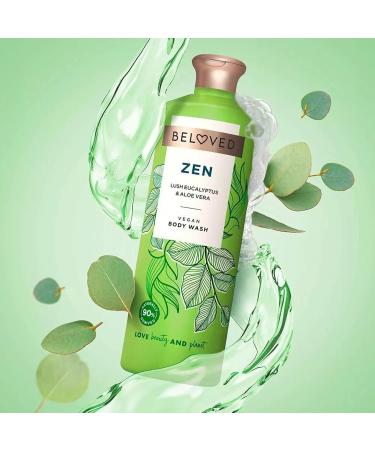 Beloved Vegan Body Wash - Lush Eucalyptus & Aloe Vera | 18oz - Softens & Hydrates Skin - Buy Online on GoSupps.com