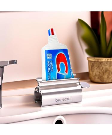Bamodi Stainless Steel Toothpaste Squeezer Set of 2 - Rustproof Durable & Easy to Use for All Tube Sizes - Reduces Waste for Kids & Adults - Buy Online on GoSupps.com
