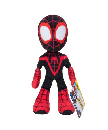 Marvel's Spidey and his Amazing Friends SNF0004 8-inch Little Plush Miles Morales: Spider-Man Kids Ages 3 and up-Toys Featuring Your Friendly Neighbourhood Spideys Small