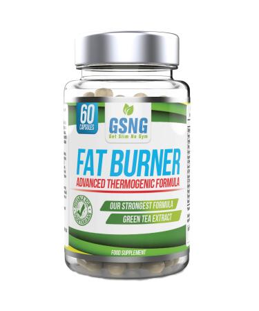 Fat Burner Weight Loss Pills Metabolism Booster Appetite Suppressant - Green Tea Extract Lean Slimming Diet Supplement for Men & Women - UK Premium Manufacture - 60 Vegetarian Capsules GSNG