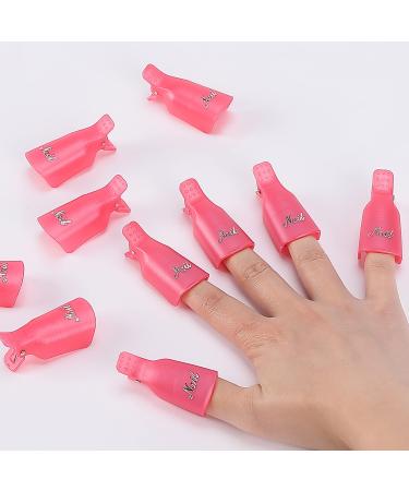 Slick- Nail Polish Remover Clips, 10 pcs, Soak Off Gel Polish Remover Clips, Nail Clips, Nail Remover Clips, Nail Clips for Polish Removal, Nail Gel Remover Clips, Soak Off Nail Clips