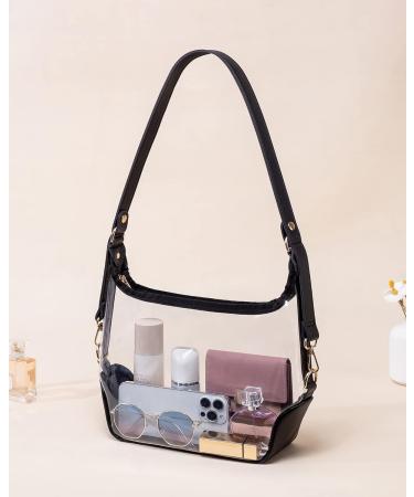 Vorspack Clear Stadium Approved Crossbody Bag - Black | Perfect for Sports, Concerts, College - Buy Online on GoSupps.com