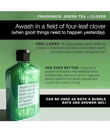 Not Soap Radio Awash in a Field of Four Leaf Clover - 12.17 oz Bath/Shower Gel for Good Luck | International Shipping Available - Buy Online on GoSupps.com