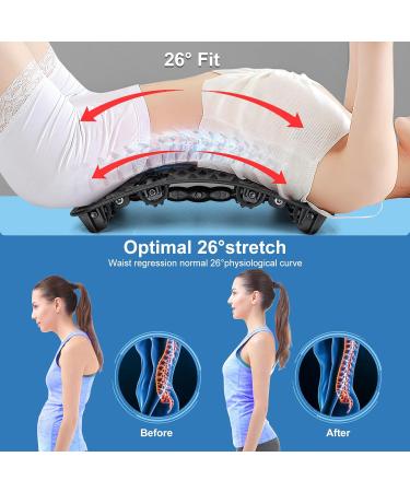 Back Extensor 2024 - Adjustable Neck & Back Support for Herniated Discs & Scoliosis | Multi-Level Lumbar Vertebrae with Massage Wheels - International Shipping - Buy Online on GoSupps.com