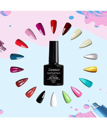 Ziomizi Gel Nail Polish Kit with 54w UV Light Lamp, 18 Color Polish Set and Nail Drill - At Home Gel Nail Kit with Nail Art Accessories - Buy Online on GoSupps.com