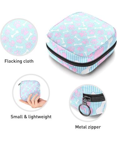 GIAPB Period Bag - Animals Paws and Bones Color5117 | Sanitary Napkin Storage & Travel Makeup Pouch - Buy Online on GoSupps.com