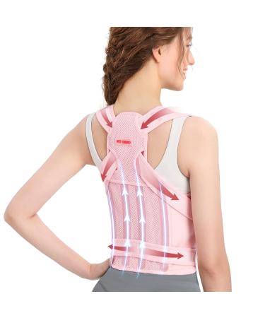 Back Brace and Posture Corrector for Women and Men, Back Straightener Posture Corrector, Scoliosis and Hunchback Correction, Back Pain, Spine Corrector, Support, Adjustable Posture Trainer, Pink, Small (Waist 26-34 inch) - Buy Online on GoSupps.com
