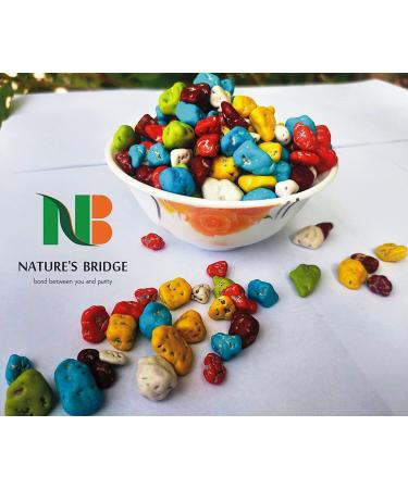 Nature's Bridge Stone Chocolate Munchies Jar Pack 450 Gm/Rock Shaped Chocolate Gem s/Stone Candy_Packing May Vary - Buy Online on GoSupps.com