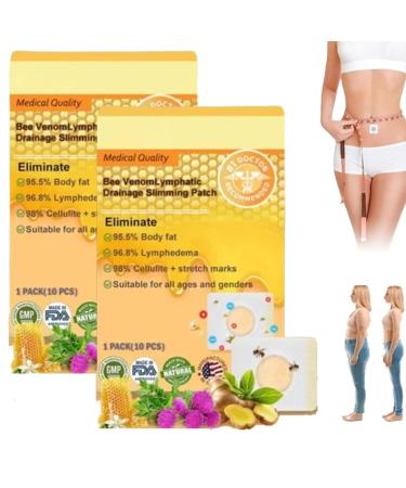 Daasry Bienengift lymphatic drainage slimming paving bee venom lymphatic drainage and slimming plaster for women and men 2 pieces 2 boxes
