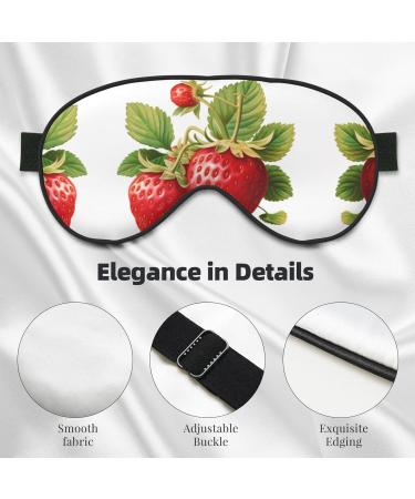 Buy Strawberry Clipart Unisex Sleep Eye Mask | Soft Comfort Travel Eye Shade for Yoga & Shift Work - Buy Online on GoSupps.com