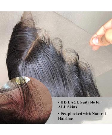 30-Inch HD Transparent Lace Front Wig - Brazilian Virgin Human Hair for Black Women - Pre-Plucked with Baby Hair, 150% Density - Buy Online on GoSupps.com