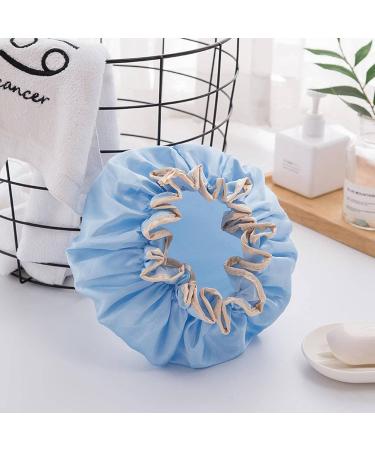 Household Double-Layer Waterproof Shower capthickened Women's Oil-Proof Shampoo capshower capshower caps Xiangbinse - Buy Online on GoSupps.com