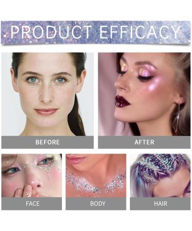 Crsetmyth Shimmer Body Highlighter Powder Shimmer Body Highlighter Powder Fairy Highlighter Powder Stick Body Brightening Shimmer Sparkle For Face Eyes Lips Glow Cosmetica - Buy Online on GoSupps.com