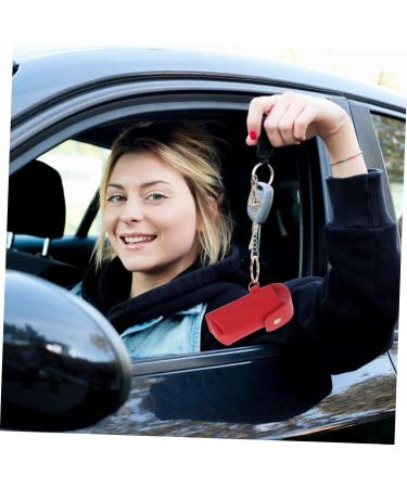  HONMEET 2pcs Key Ring Leather Pouch For Lipstick Necklace Holder Small Holder Lip Balm Moisturizing Small Leather Case Holder Chopsticks Girl Bags - Buy Online on GoSupps.com