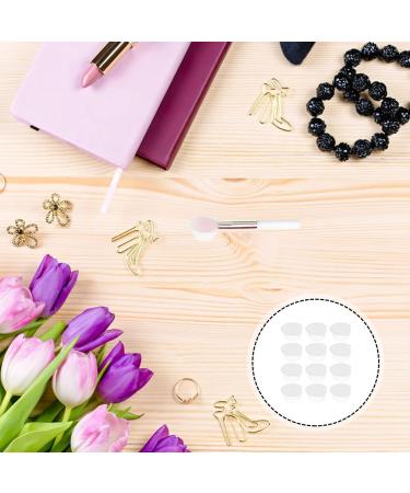 Lurrose Silicone Lip Brush Covers 12pcs Silicone Brush Cover for Makeup Cosmetic Brush Protector Brush Applicator for Women Girls (White) White 1.5x1cm - Buy Online on GoSupps.com