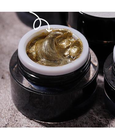 Golden Detailing Gel DIY Glitter Metallic Line Nail Gel 3D Fine Line Manicure Gel for Manicure Salon & Nail Enthusiasts - Buy Online on GoSupps.com
