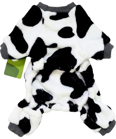 Fitwarm Adorable Milk Cows Velvet Dog Pajamas Coat Jumpsuit XL (Chest 21 Back 16) - Buy Online on GoSupps.com