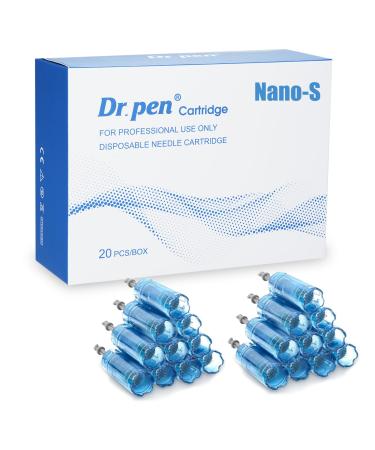 Dr.pen cartridges nano -s - 20 pieces original microneedling pen replacement needle cartridge - for Dr.Pen Ultima A8S M8S A9 Microneedling Electric Derma Stift - Model Nano -S Number of 20 pieces 20s - Nano -S
