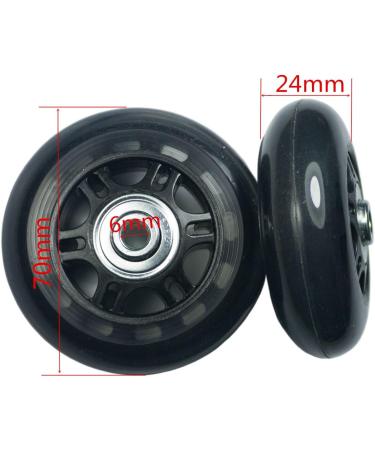YongXuan 2.75 inch Luggage Suitcase Replacement Wheels Kit - Mute, Wear-Resistant, Inline Skate Wheels for Outdoor Use - Buy Online on GoSupps.com