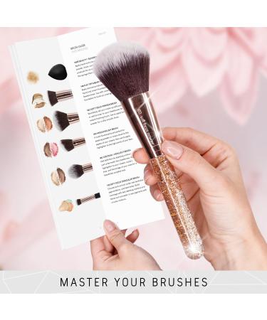 Nir Beauty 15-Part Vegan Make-Up Brush Set | Award-Winning Professional Brushes with Case Sponge Cleaner & Gift Box | Luxury Rose Gold - Buy Online on GoSupps.com