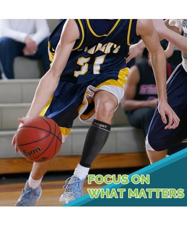 JIUFENTIAN Copper Calf Leg Guard for Pain Relief - Unisex Large Black | Perfect for Running Hiking & Cycling - Buy Online on GoSupps.com