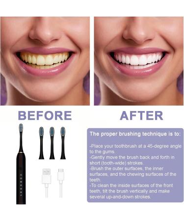 Buy Sonic Electronic Toothbrush - 6 Modes & Smart Timer for Effective Cleaning | Perfect for Men & Women - International Shipping Available - Buy Online on GoSupps.com