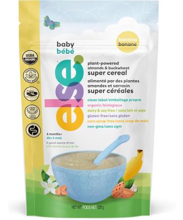 Else Baby Cereal Stage 2 - Almond & Buckwheat Cereal - Plant Based Cereal Baby Food for 6 Months+ - Balanced Made w/Real Whole Foods Clean Label Purity Certified (Banana 228g 3-Pack) - Buy Online on GoSupps.com