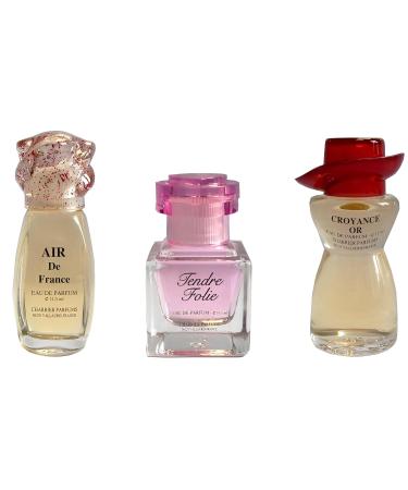 3 Eaux de Parfum Gift Set - 'Romance de France' - 33.6 ml - Made in Provence France - Buy Online on GoSupps.com