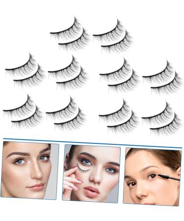 10 Pairs Fake Eyelashes Manga Lashes Cluster False Eyelashes Magnetic Women Eyelashes Natural False Lashes for Women False Lashes Wispy Fake Lashes High-grade Fiber Extend Hardcore - Buy Online on GoSupps.com