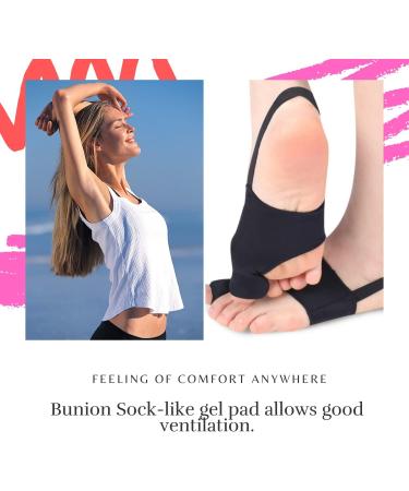 ERINSHOP Bunion Socks Corrector - Pain Relief Splint for Hallux Valgus - Orthopedic Toe Separator Brace for Men and Women - Black, S (US 4-7.5) - Buy Online on GoSupps.com
