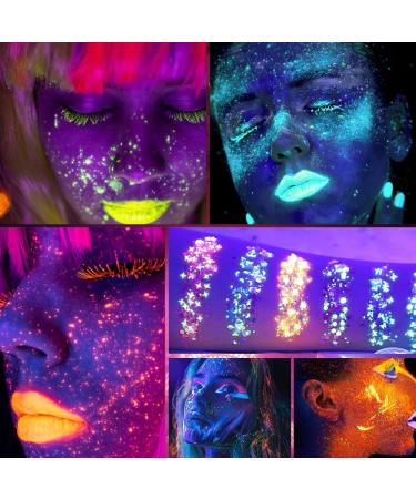 COKOHAPPY Blue UV Body Glitter Gel - Long-Lasting Self-Adhesive Glitter for Face Hair & Festivals | Perfect Rave Accessories for Women - Buy Online on GoSupps.com