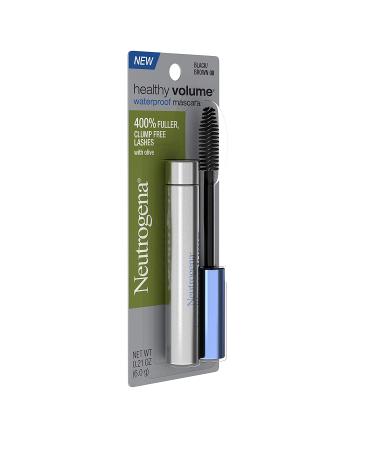 Neutrogena Healthy Volume Lash-Plumping Waterproof Mascara | Volumizing & Conditioning with Olive Oil | Clump, Smudge & Flake-Free | Black/Brown | 0.21 oz - Buy Online on GoSupps.com