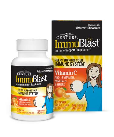 21st Century ImmuBlast Citrus 32 Chewable Tablets