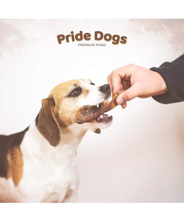 Premium Cattle Head Skin for Dogs - 100% German Beef 30cm 500g | Odor-Neutral Kausnack from Pridedogs - Buy Online on GoSupps.com