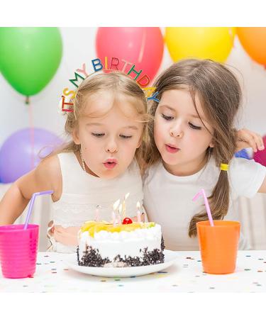 Rainbow 'It's My Birthday' Alloy Headband - Birthday Crown for Women and Girls - Party Decorations - Buy Online on GoSupps.com
