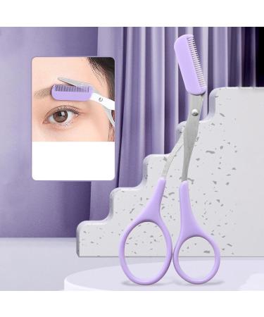 Eyebrow Shaping Grooming Kit - Precision Eyebrow Grooming Kit | Eyebrow Trimming Grooming Kit With Storage Bag For Women Men Purple - Buy Online on GoSupps.com