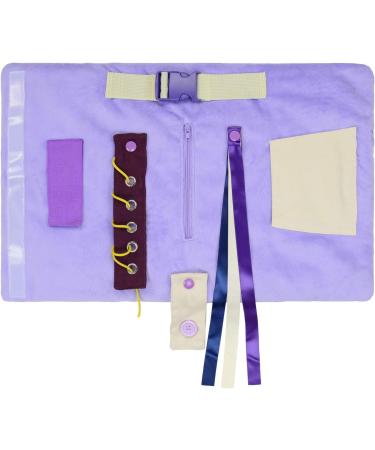 Modaliv 2-in-1 Alzheimer's & Dementia Sensory Cushion - Durable Fidget Blank with 8 Activities for Adults (Purple/Lilac) - International Shipping Available - Buy Online on GoSupps.com