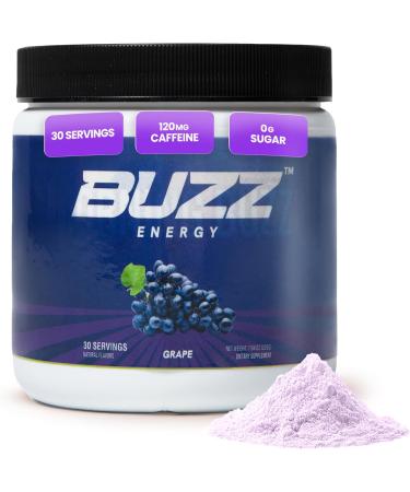 Morning Buzz Energy Powder Grape Drink - Energy Boost Drink Mix - Sugar-Free Energy with Antioxidants - Morning Kickstart and Sports Nutrition Endurance Product - Buy Online on GoSupps.com