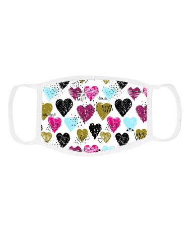 ZQP 2PCS Christmas Valentine's Day Face_Masks for Adult Resuable Washable Printed Face Bandanas Breathable for Outdoor Working Traving Camping