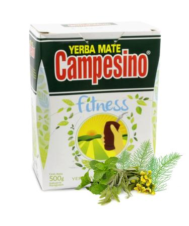 Yerba Mate Tea Campesino Fitness 05 kg + Gift Sample 40g Rich in antioxidants and vitamins accelerates metabolism sugarfree Paraguay