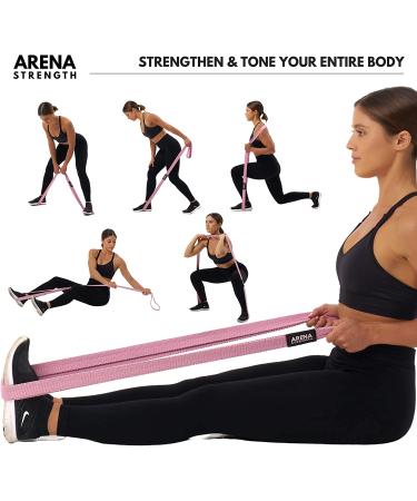 Arena Strength Long Fabric Resistance Bands Set - Full Body & Pull Up Assistance Bands | Cloth Exercise Loop Bands with Workout Guide - Buy Online on GoSupps.com