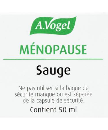 A.VOGEL Dietary Supplement for Women Menopause Treatment Fights Hot Flashes Abdominal Pain & Mood Swings Organic Fresh Plant Extract Sage 50 ml - Buy Online on GoSupps.com