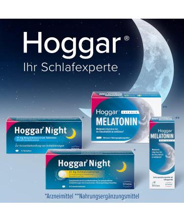 Hoggar Night Sleeping Pills - 20 Tablets for Relaxing Sleep & Acute Sleep Disorders - Well Tolerated International Shipping Available - Buy Online on GoSupps.com