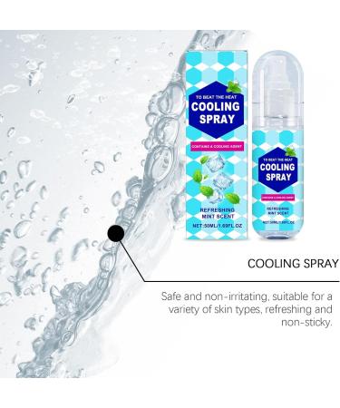 Spray rafra chissant avec refroidissement imm diat Spray rafra chissant pour temps chaud formule sans alcool avec ar me de menthe fra che (1pc 50ml) 1pc 50 ml (Lot de 1) - Buy Online on GoSupps.com