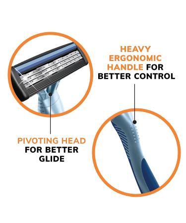 BIC Flex 3 Titanium Men's Disposable Razors - 10 Piece Set for Smooth, Ultra-Close Shave - Buy Online on GoSupps.com