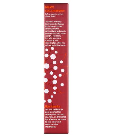 Real Chemistry Environmental Rescue Rich Cherry Lip Peel 0.5 oz - Exfoliating Lip Treatment - Buy Online on GoSupps.com