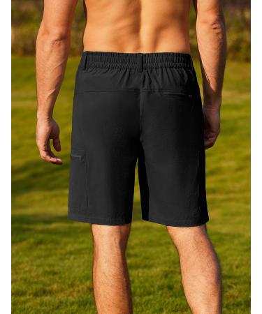 COOFANDY Men's Quick Dry Hiking Cargo Shorts - Black, Medium - Buy Online on GoSupps.com