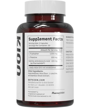 Kion Sleep | Fall Asleep Fast Stay Asleep & Improve Sleep Quality | Amino Acid Powered Sleep Support | 30 Servings - Buy Online on GoSupps.com